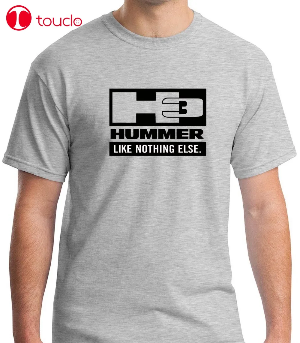 Новинка 2019 Мужская футболка новинка серая H3 Hummer Like Nothing размеры от S до 3Xl с принтом