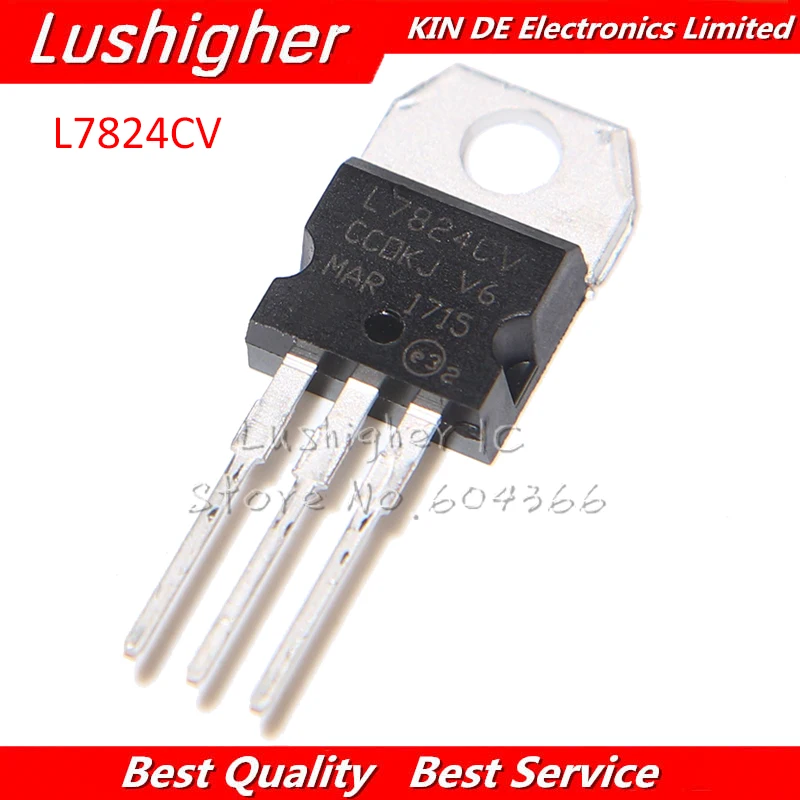 100 шт. L7824CV TO220 L7824 220 7824 LM7824 MC782 новый оригинальный|Интегральные схемы| |