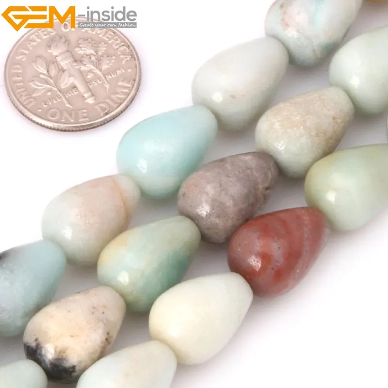 Бусины из амазонита в форме капли 15 дюймов | Украшения и аксессуары