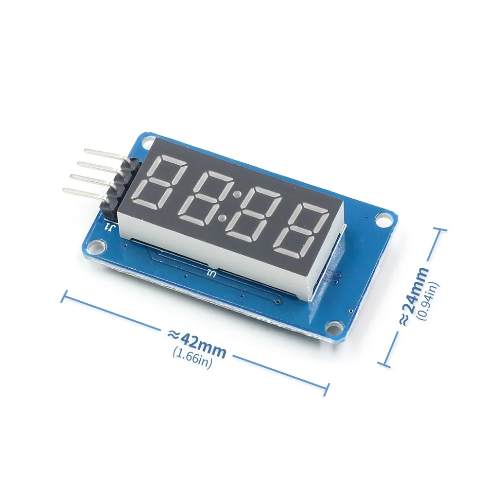 TM1637 светодиодный модуль дисплея для Arduino 7 сегментный 4 бита 0,36 дюймов часы красный анод цифровая трубка четыре последовательных платы драйвера