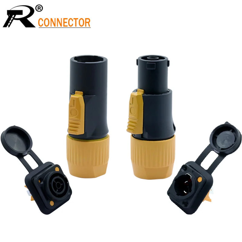 20A авиационный водонепроницаемый Мощность con светодиодный большой экран power Plug