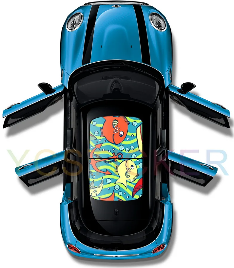 Бесплатная доставка Белоснежка Графический автомобильный панорамный люк стикер