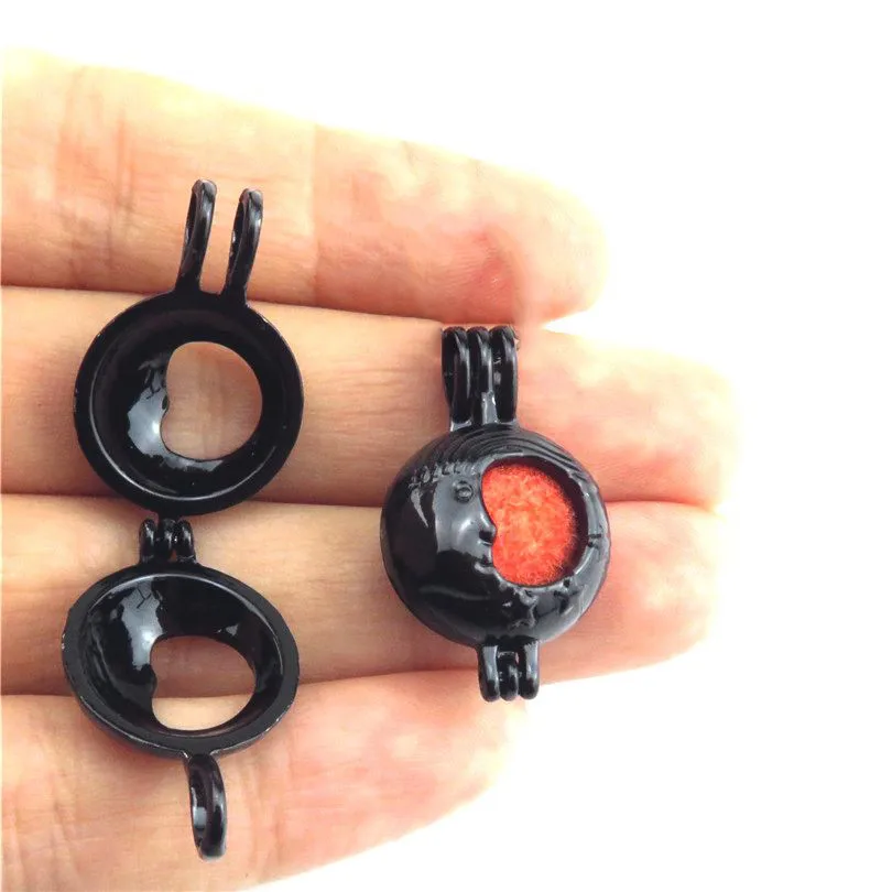 2 шт. черный дракон Череп лотос снежинка жемчужная клетка для бусин диффузор