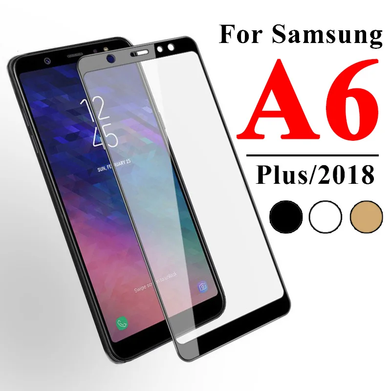 Защитное стекло закаленное для samsung galaxy a6 2018 plus a62018 a6plus 6a 6|Защитные стёкла и
