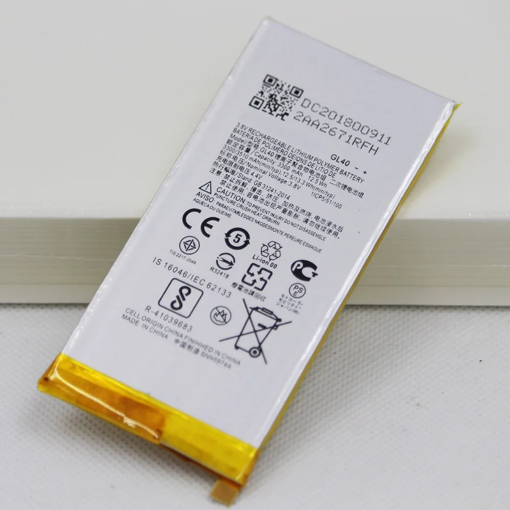 10 шт./лот 3510 мАч мобильный телефон аккумулятор GL40 для Motorola Moto Z Play Droid XT1635 01/02/03