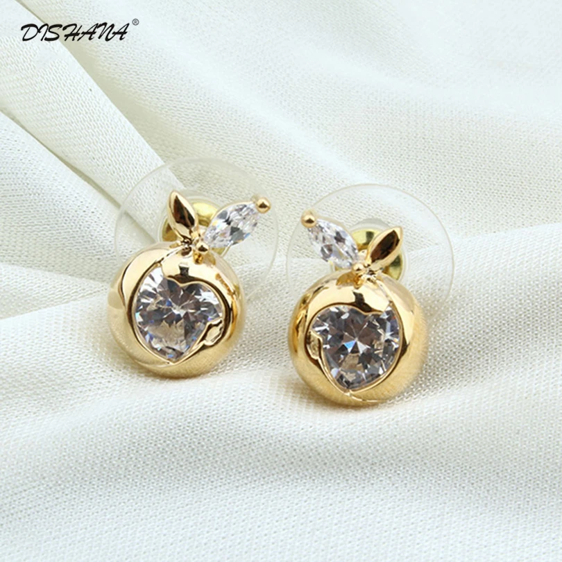 Роскошные серьги гвоздики золотого цвета 2018 модные ювелирные украшения для