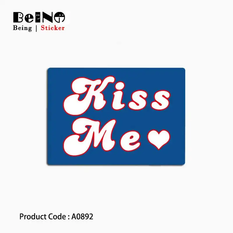 Kiss Me Miss логотип показать любовь стикер Сердце водонепроницаемый чемодан ноутбук