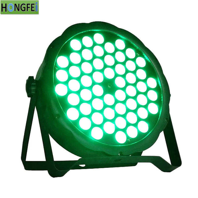 Новинка! 54x3 Вт led par свет rgb 3в1 3 Вт led плоский par свет dmx512 профессиональное сценическое освещение оборудование dj свет