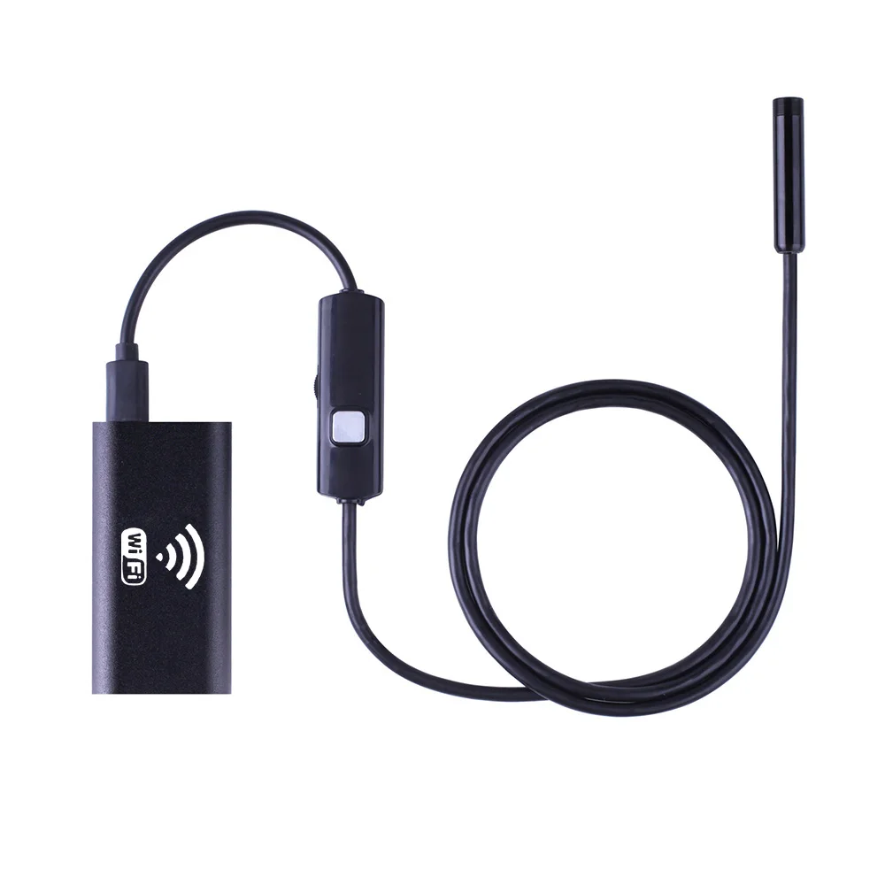 1M 2M 3.5M 5M IOS Android Wifi Endoscope 8mm Lens 6 LED Waterproof Borescope Inspection Camera Snake Tube Pipe Mini Cameras |