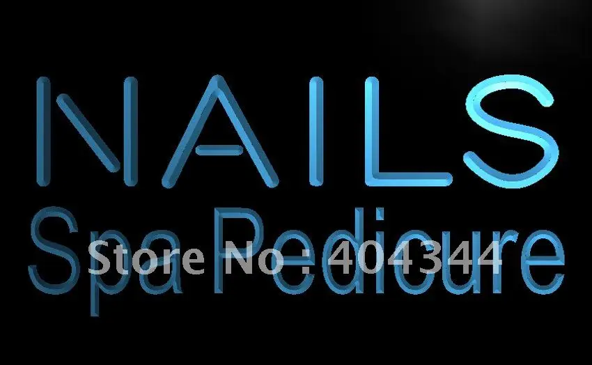 LB357- Nails Spa Pedicure Beauty Salon LED Neon Light Sign home decor crafts | Дом и сад