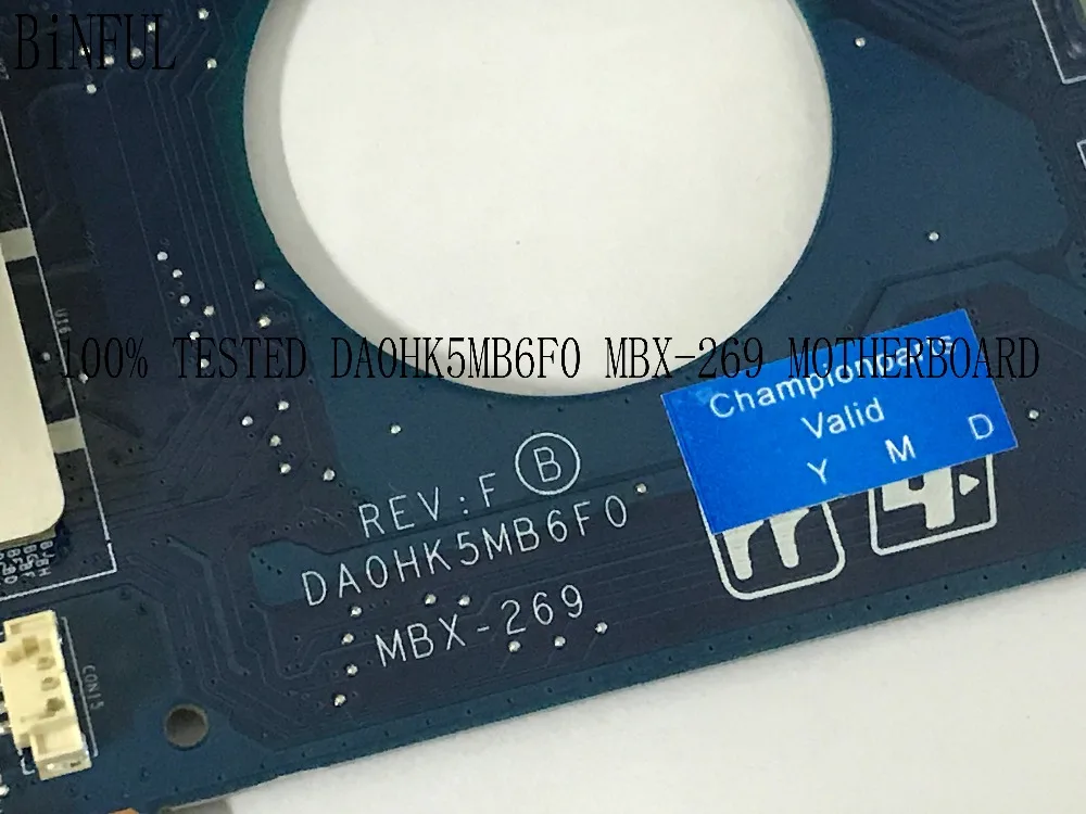 

100% протестированная материнская плата DA0HK5MB6F0 MBX-269 для ноутбука SONY серии SVE151, видеокарта 7670M