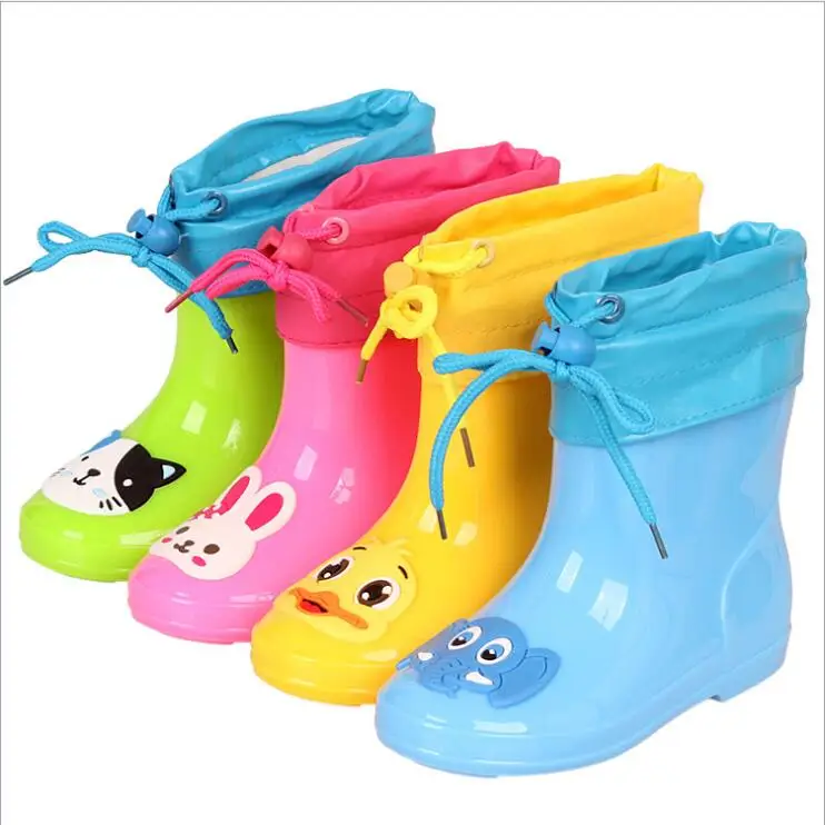 Резиновые сапоги для дождя Для детей младенческой детские желтый утенок из