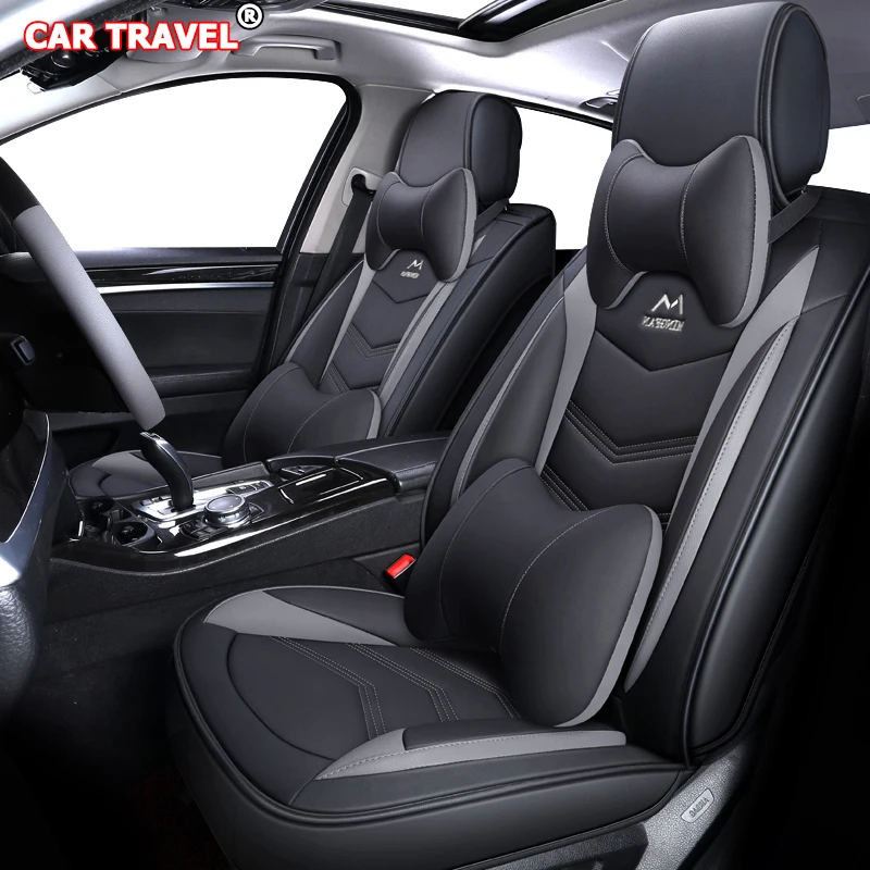 Роскошные кожаные чехлы на автомобильные сиденья для seat alhambra altea ibiza 6l 6j leon mk2 mk3