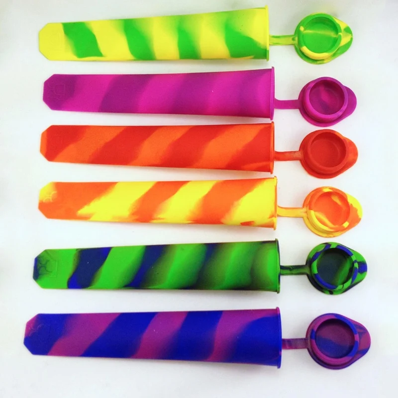 Kitnover 6 шт./компл. силиконовая форма для мороженого Форма с крышкой создатели пуш