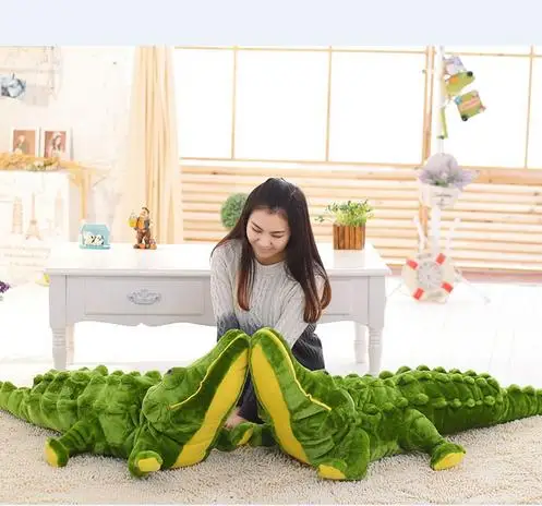 80CM Green Crocodile Plush Toy 3D Simulation Toys Baby Home Decoration ST043 | Игрушки и хобби