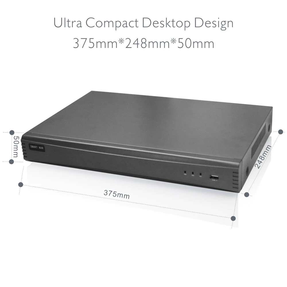 Doerguin 16CH 5MP/4MP PoE NVR Smartviewer поддержка H.265 IP-камер совместимых с 1x10 ТБ HDD протокол Onvif RTSP