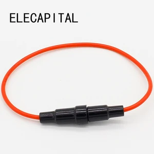 Стеклянный держатель предохранителя 5 х20 мм, 10 шт., винтовой Тип 5 х20 мм, стеклянная трубка Предохранителя 22, AWG проводной кабель, 250 В, корпус предохранителя, бесплатная доставка