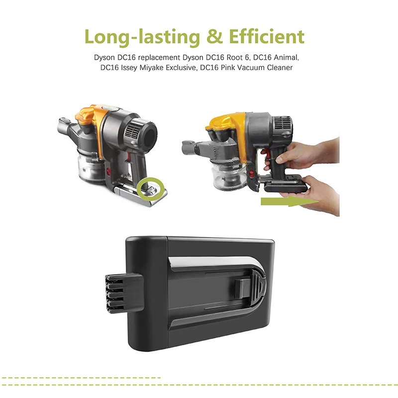 Пылесос Powtree 21 6 в 2000 мА · ч для Dyson DC16 12097 912433 01 аккумулятор Animal issy Miyake