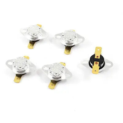 

5 x KSD301 2 Pin Terminal 65C Temperature Control Switch Thermostat AC 250V 15A