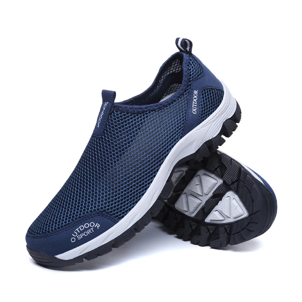 Spring autumn Shoes casual solid Hot Sale Men's Fashion Leisure Climbing shoes Men breathable mesh Running Sport Sneakers