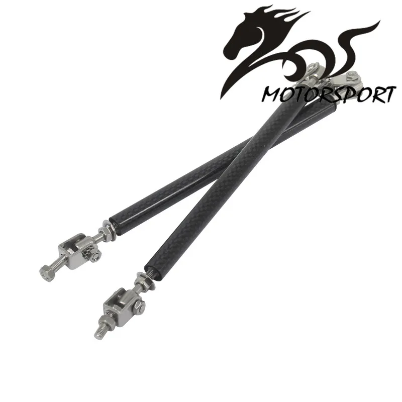 Универсальный Регулируемый гоночный бампер из углеродного волокна сплиттер для