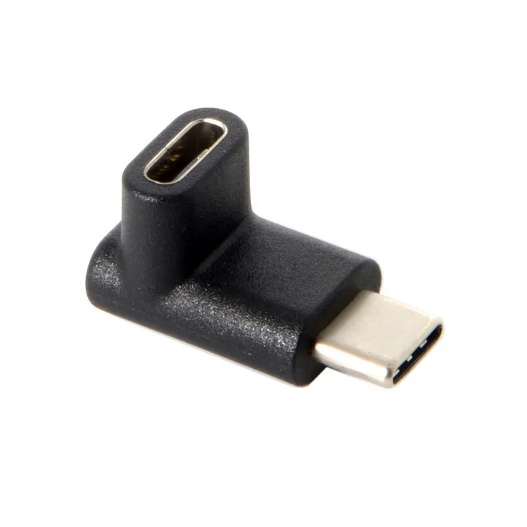 90 градусов вверх или вниз угловой Реверсивный USB 3 1 Type-C штекер-гнездо удлинитель