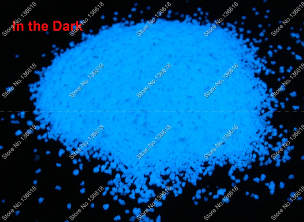 Светящийся синий цвет супер яркий светящийся в темноте Серебристые частицы