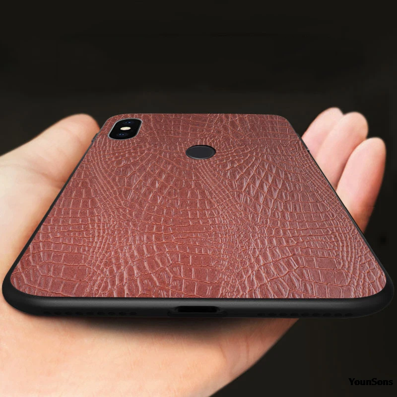 Новая модная Обложка на заднюю панель из искусственной кожи для Xiaomi Redmi 6A 6 Pro Note