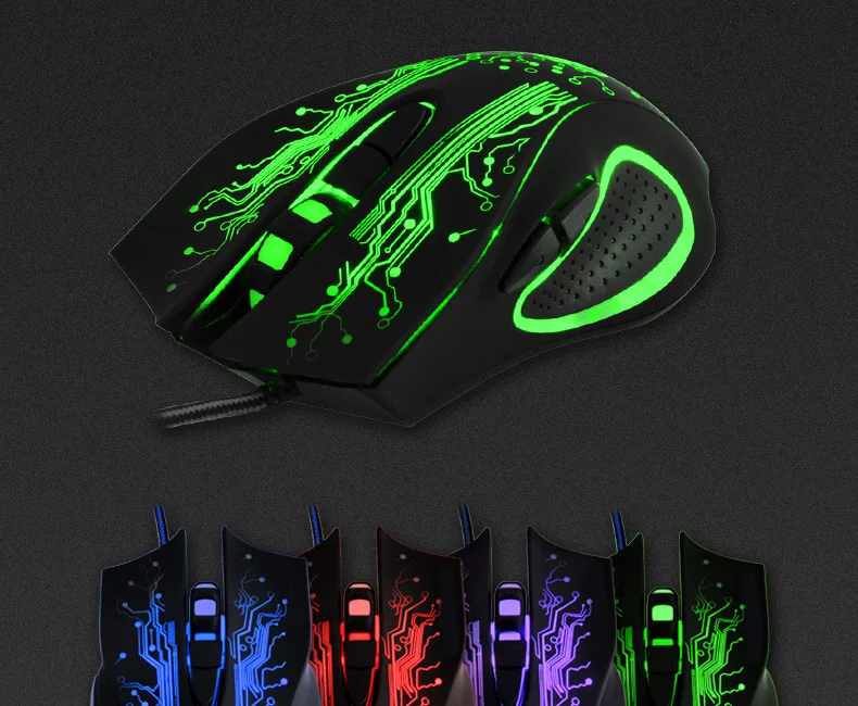 Игровая мышь iMice, Проводная компьютерная мышь, USB Gamer iMice, 5000 dpi, PC Mause, 6 кнопок, эргономичная Волшебная игровая мышь X9 для ноутбука