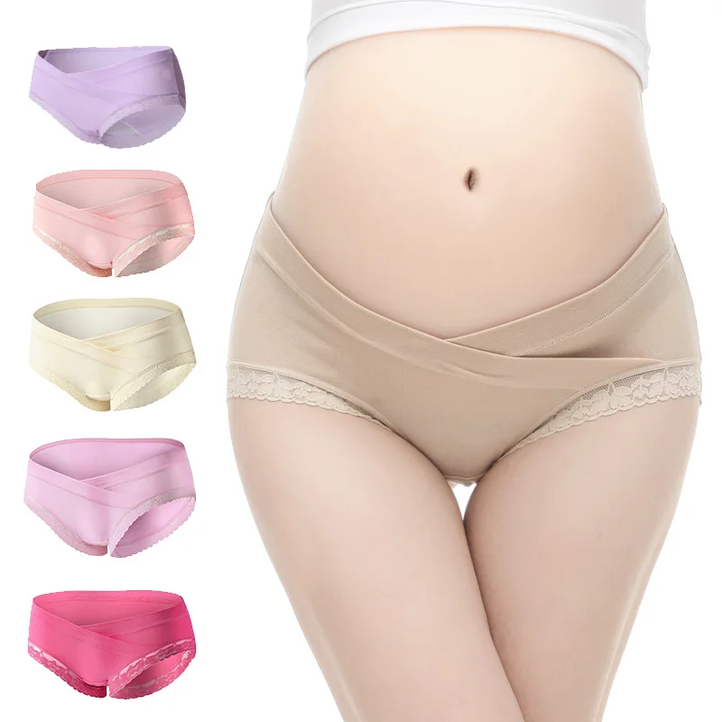 MMBABY Новый 4 шт./лот Материнство Трусики Хлопок Seamlesss Беременность низкой талией