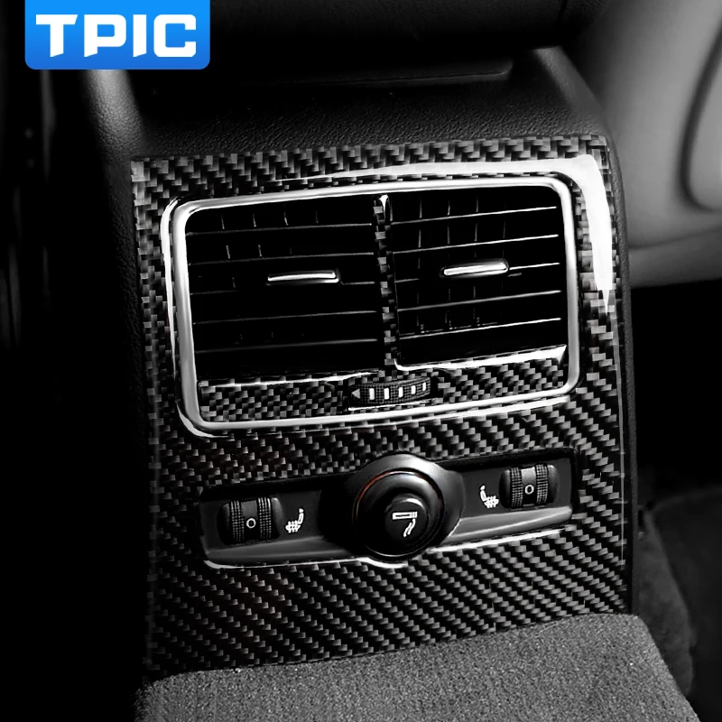 Декоративные наклейки TPIC для салона автомобиля из углеродного волокна на
