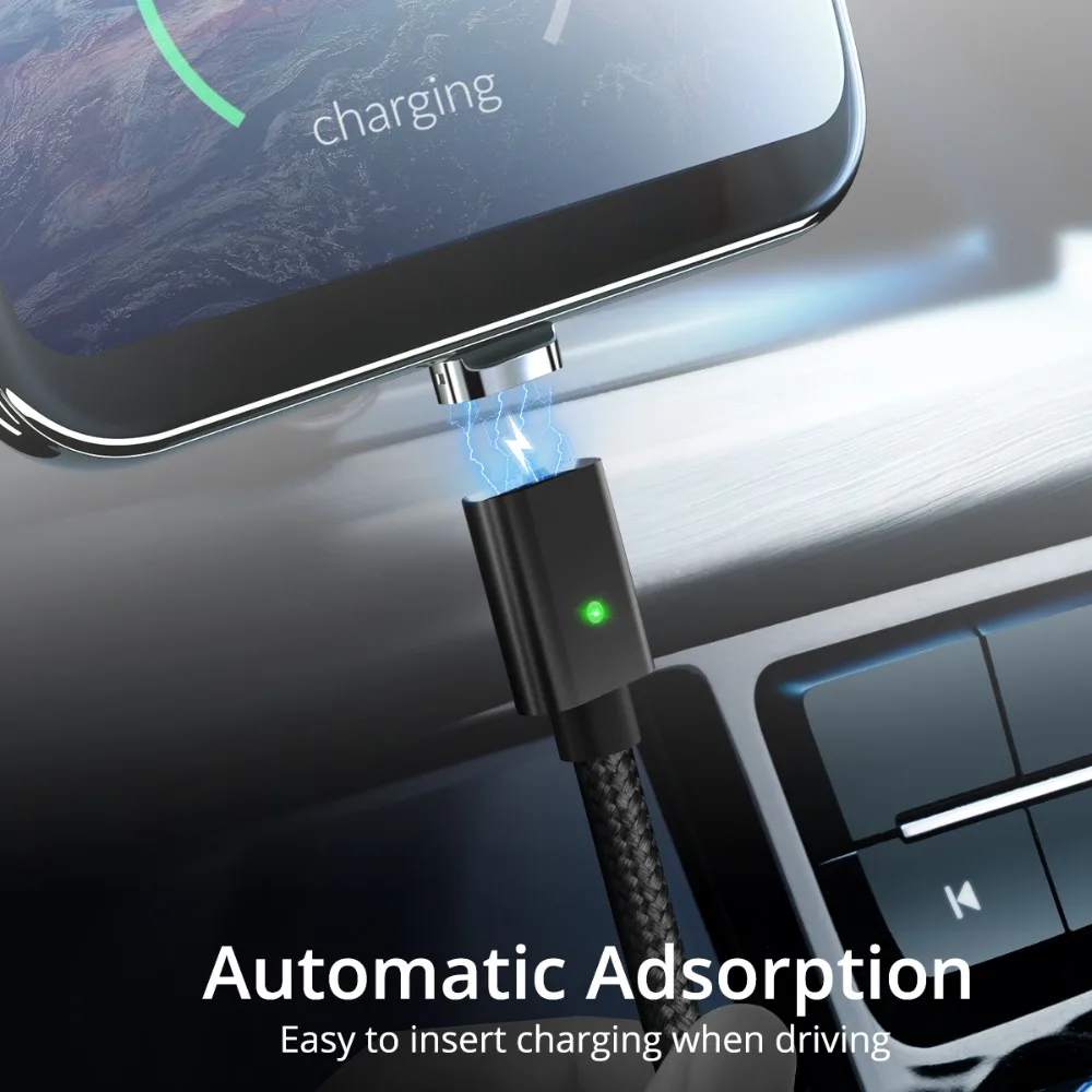 ANMONE Магнитный кабель быстрое зарядное устройство Micro USB 1 м 2 Android шнур для передачи