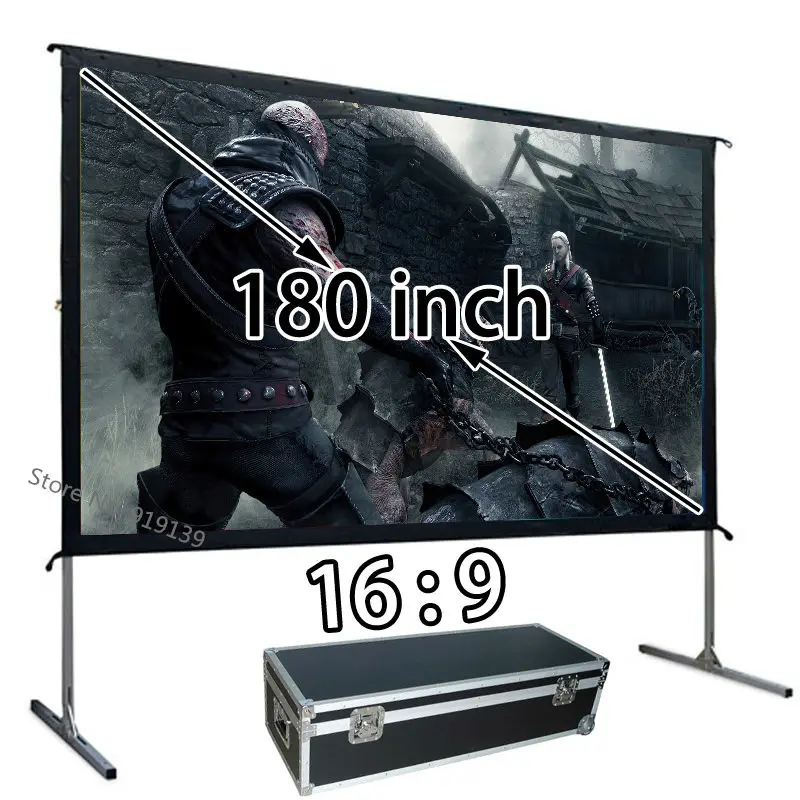 Новый большой 2 8-дюймовый экран с быстрой открытием для проекции HD 16:9 стандартный