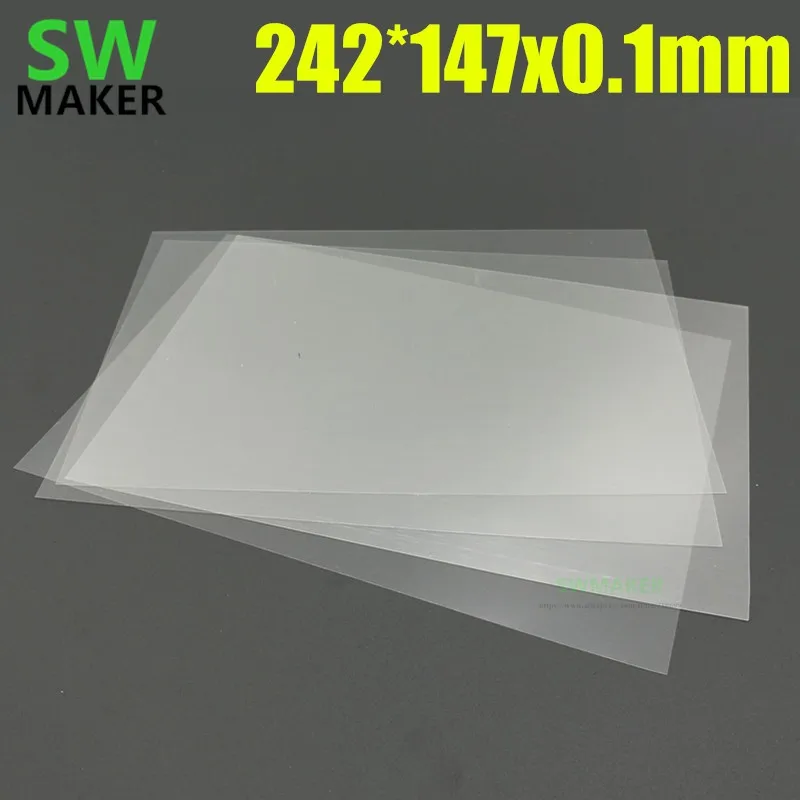 4 шт. 242*147 мм толщина 0 1 FEP сменный Лист ПТФЭ пленка для DLP LCD SLA Смола 3D принтер |