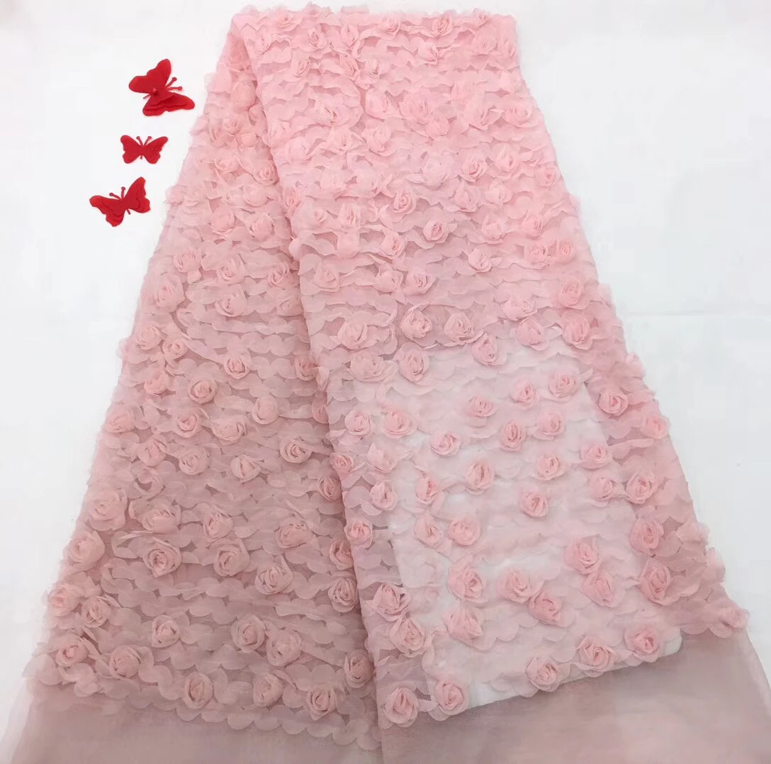 

African lace fabric high quality Nigerian lace fabrics 2017 french lace fabric embroidered with beads wholesale 5 yards R130