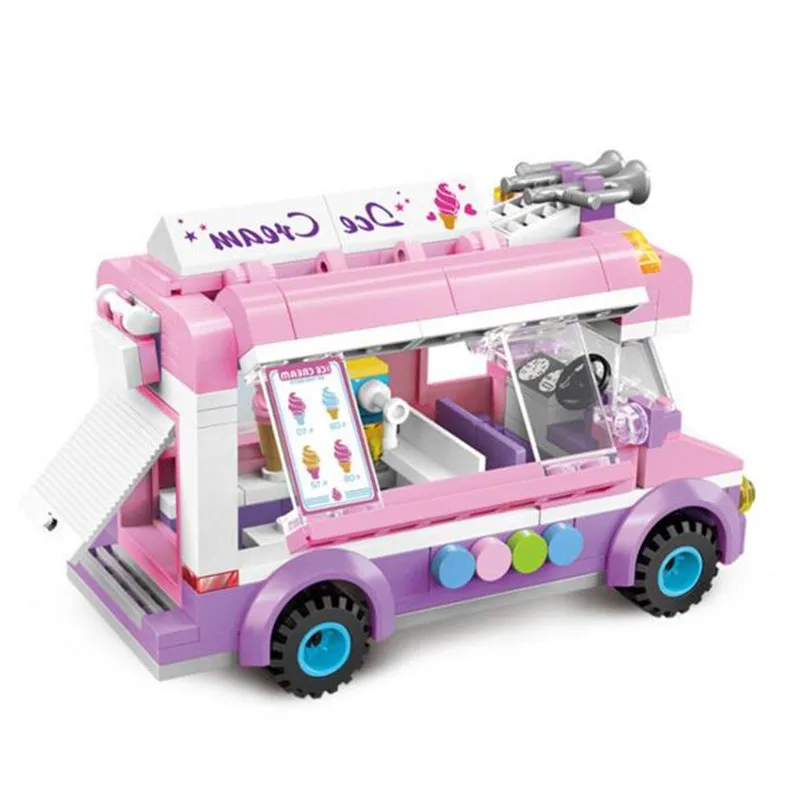 Новые Детские весело 213 шт. Legoings город мороженое автомобиль ABS модель