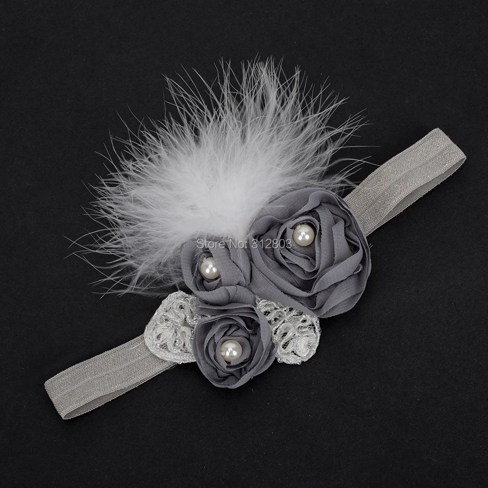 Yanxian fllower оголовье Перо резинки для волос Обувь для девочек Для женщин Hairband Дети волос Группа Женские аксессуары для волос