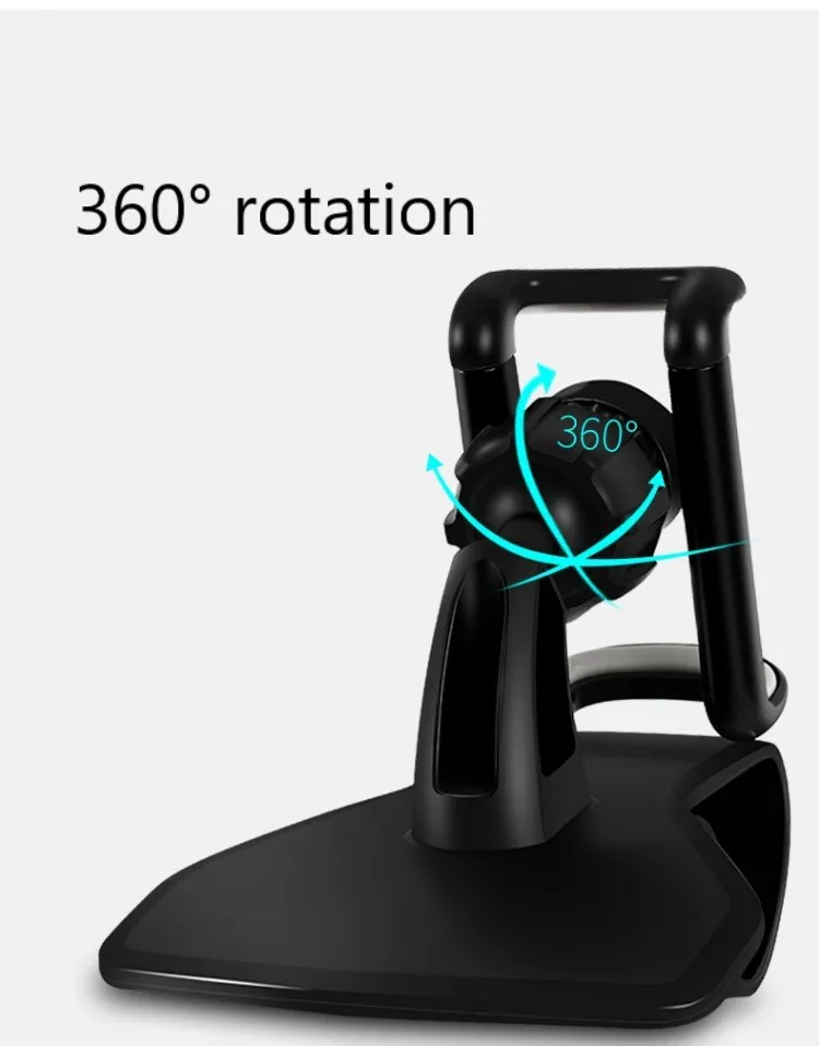 Универсальная автомобильная подставка для телефона 360 регулируемая конструкция HUD противоскользящая подставка на приборную панель для мобильного телефона портативный нескользящий зажим