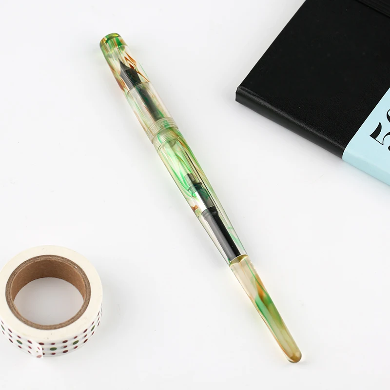 Коллекция! Penbbs 267 вакуумная заполненная авторучка прозрачная смола биколор