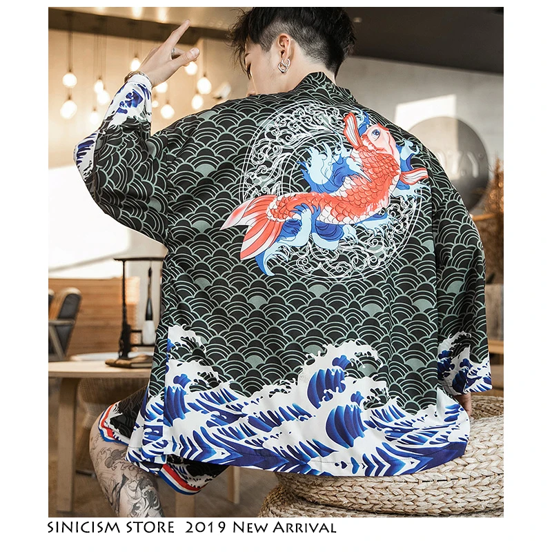 Sinicism Store летние мужские комплекты 2020 для мужчин Harajuku спортивный костюм кимоно