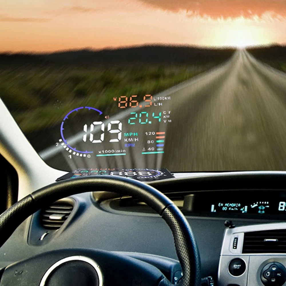 Горячая Распродажа A8 5 &quotHUD автомобиль Дисплей светодиодный ветрового стекла