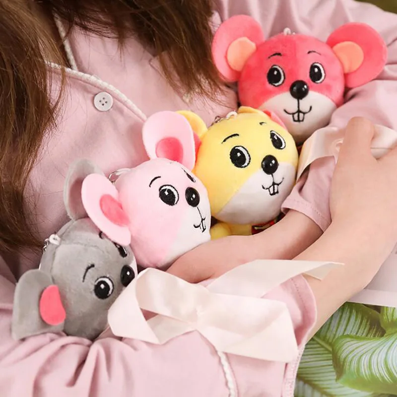 12 см мягкая плюшевая мышь игрушка кукла Хомяк ребенок мультфильм животных брелок