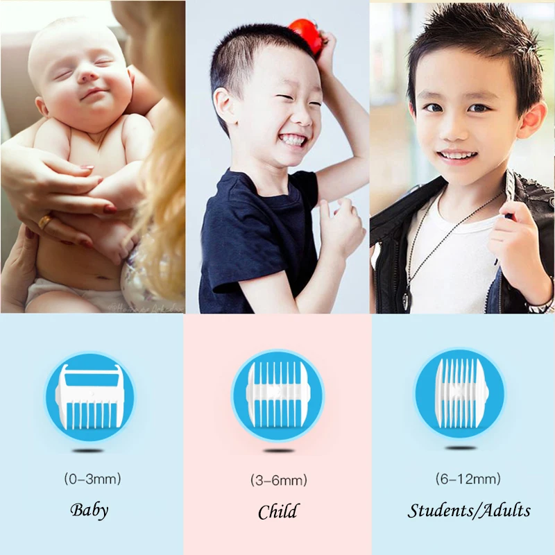 LUKBABY Baby Hair Trimmer Professional Rechargeable Hair Clipper Kids USB Charger Waterproof  Ceramic Hair Clippers YD-0520