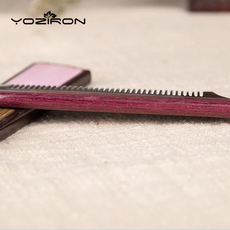 YOZIRON гребни для здоровых волос деревянная щетка с фиолетовым сердцем мытья