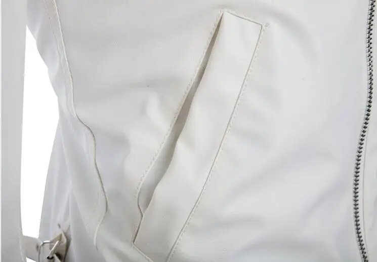 

Stand collar motorcycle leather jacket men personality european mens leather jackets and short pu coats biker modern urban