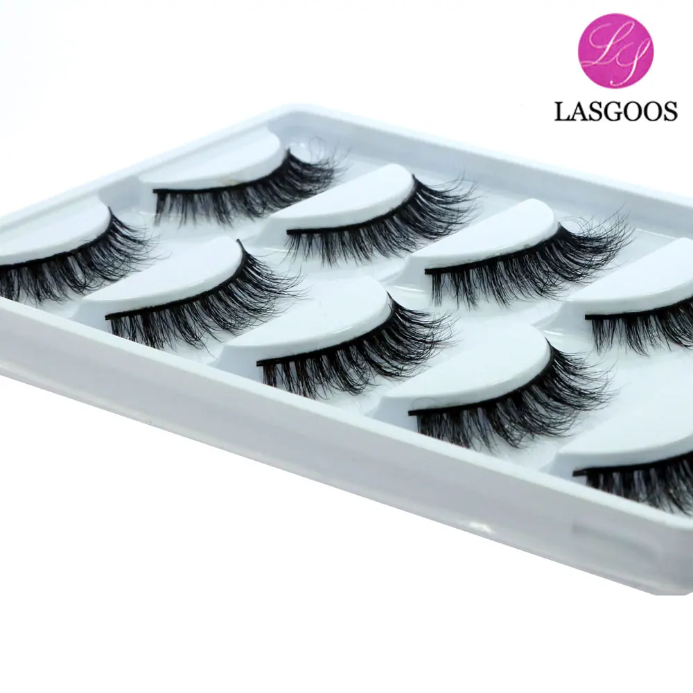 LASGOOS 10 парт/лот 100% натуральная сибирская норка пачкающие натуральные 3D