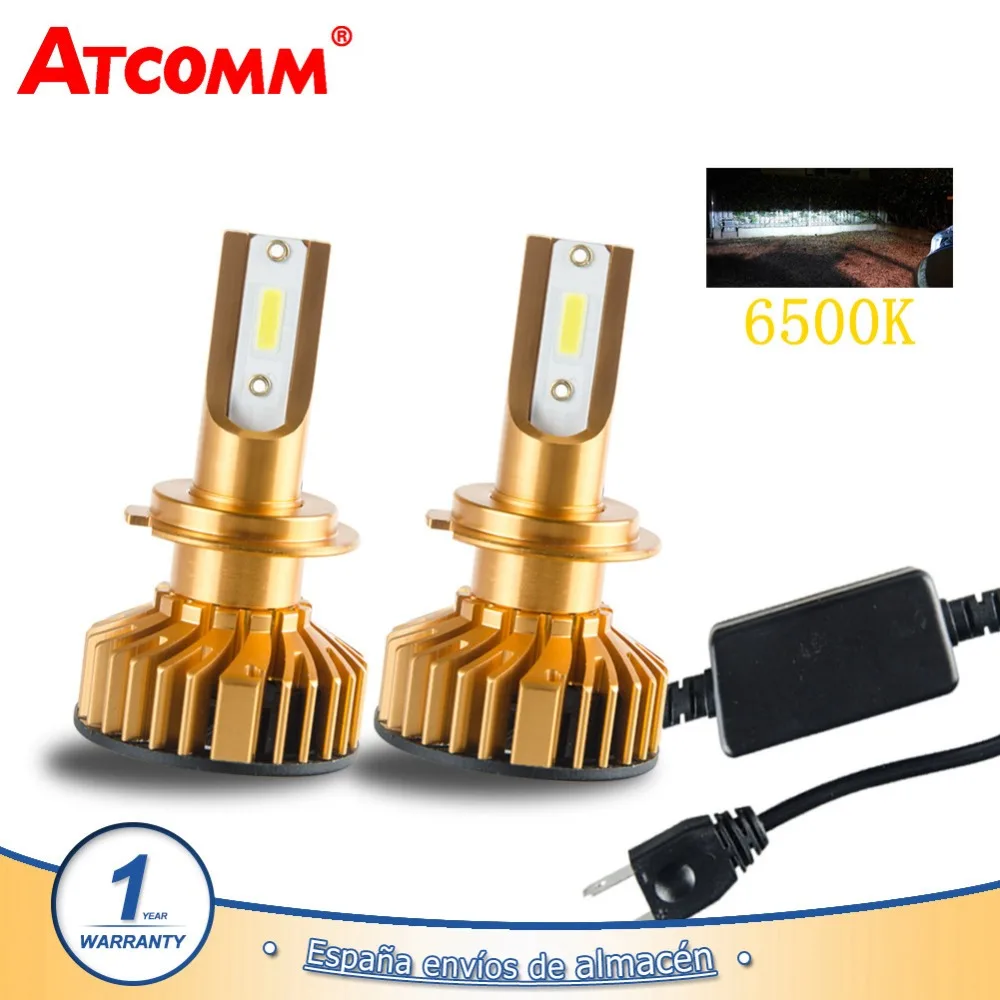 2018 горячая Распродажа светодиодный автомобильный фонарь H7 H4 12V 12000Lm COB Chip 6500K белый