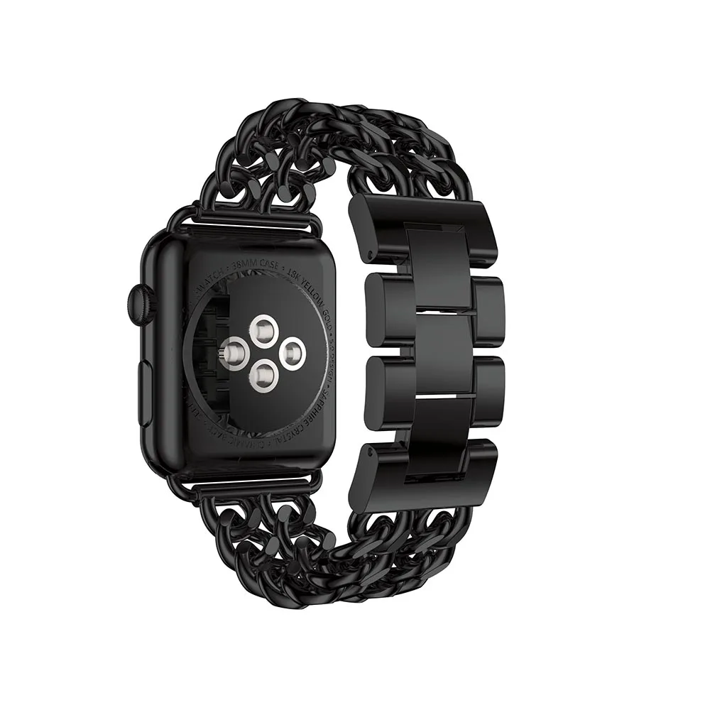 Для ремешки для часов iwatch серии 4 3 2 1 группа 42/44 мм ремешок для Apple Watch нержавеющая сталь Группа 38/42 Замена классический ремешок для часов