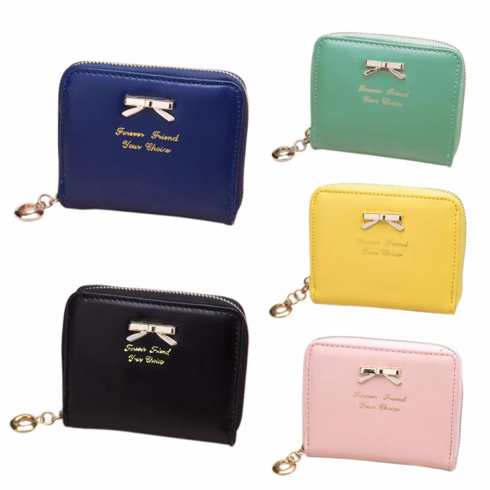 Милый кошелек карамельного цвета женский кошелек-клатч короткая маленькая сумка