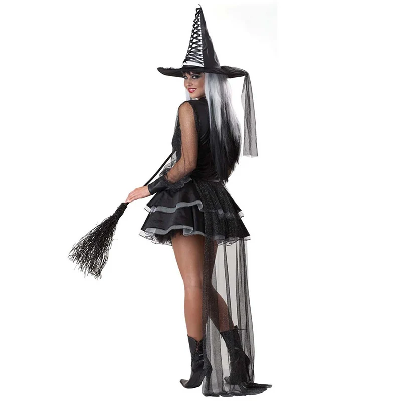 

Women Witch Halloween Costume Fashion Fancy Dress Carnival Cosplay Costume M, L women sexy witch costume